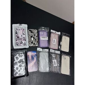 IPhone 15 Cell Phone Cases Covers Lot of 10 Cell Phone Cases Only All New
